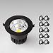 Produktbild Jnyyjc Downlight 10pcs dimmbare LED-COB Strahler 5W 7W 9W 12W 15W 20W 30W 40W Deckeneinbaulampe AC110V 220V Strahler Spot-Licht Home Decor (Body Color : 2, Emitting Color : Warm White)