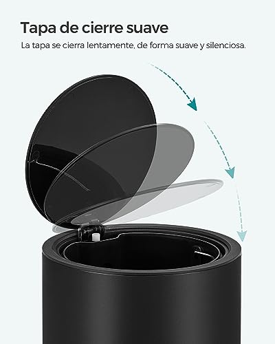 Cubo interior de plástico extraíble en contenedor de acero 4