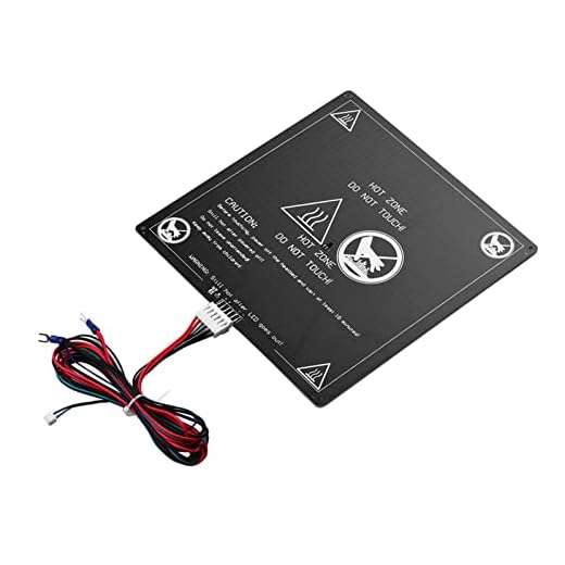 Hyuduo Cama con Calefacción de Impresora 3D, Kit de Lecho de Calor de Aluminio para la Impresora 3D del Anet A8 A6, 12V 120W MK3 con Alambre, Mejor Estabilidad de Temperatura, Modelo de Impresión