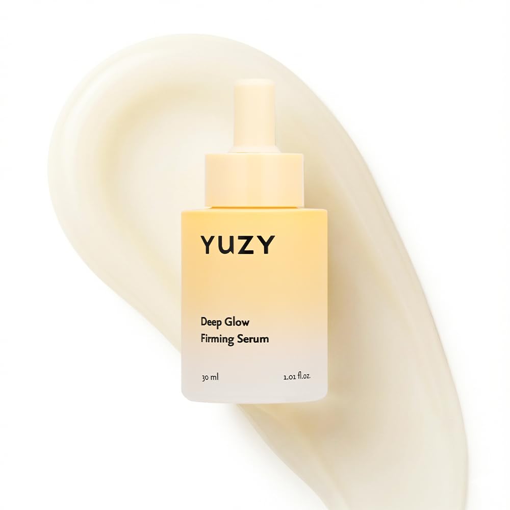 YUZY Deep Glow Firming Serum, Skin Microbiome Peptide Serum with Niacinamide, Yuzu Extract & 10 Vita-Liposome Complex, Barrier Care for Elasticity & Hydration | 1.01 fl.oz, 30ml