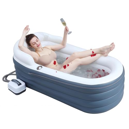 Baignoire gonflable jet de massage et télécommande adulte