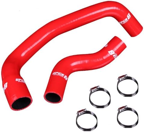 UPGR8 U8916-9 High Performance 4-ply Red Radiator Silicone Hose Kit