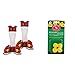 Perky-Pet 203CPBN-2 Pinch-Waist Glass Hummingbird Feeder with Perches, Built-in Ant Moat and Bee Guards - Outdoor Garden D?cor - 2 Pack & 205Y Replacement Yellow Bee Guards