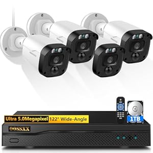 Oossxx 5MP HD-Analog DVR Überwachungsset