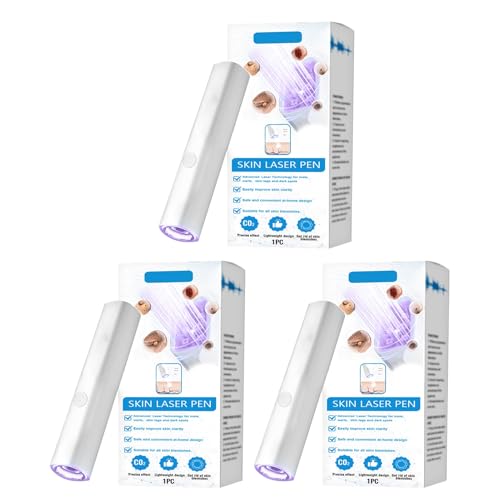 Facial Dark Spot Remover Skin Lasers Pen for Face Non-Invasive Mole Wart Removal Lasers Pen,Wart Removal Pen for Warts,Corns,Spots,Moles,Calluses 10.5 * 1.9cm