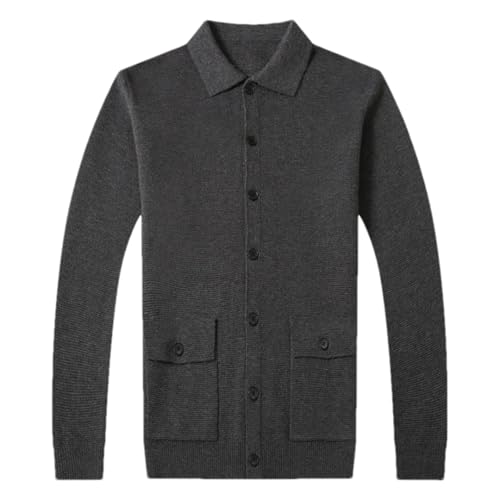 Sweater for Men Fall Autumn Casual Hombre Warm Solid Single Breasted Cardigan Knit