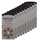 Rayovac Extra Hearing Aid Batteries | Size 312 | Box of 60 Batteries - Compatible with All Hearing Aids That use Size 312 Batteries