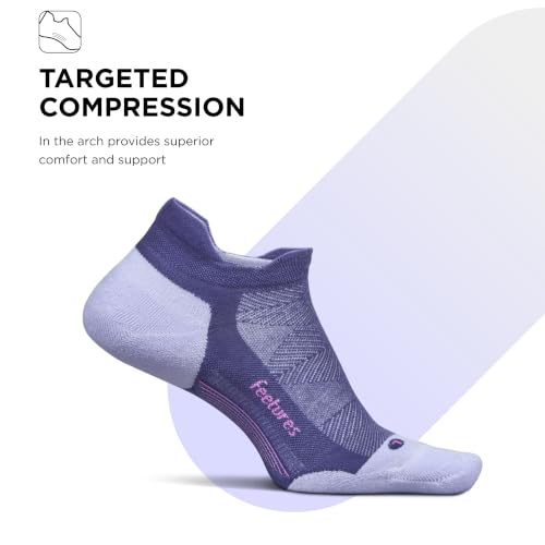 Image of Feetures Elite Max Cushion No Show Tab - Running Socks for Men & Women, Athletic Compression Socks, Moisture Wicking