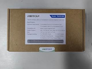 RIITOP Alloggiamento eGPU da 40 Gpbs USB4.0 compatibile con Dock GPU esterno Thunderbolt 4 per scheda grafica PCIe 4.0 X16