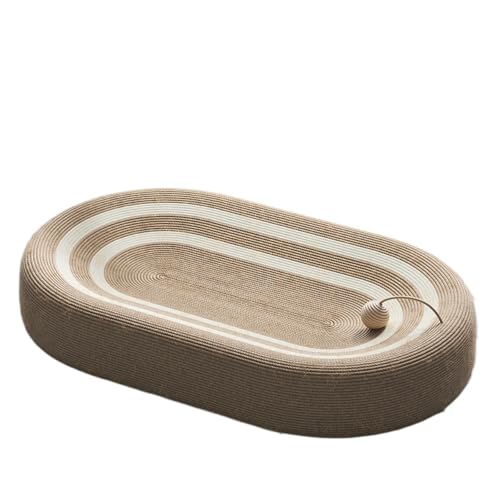 MKIFJGH猫 爪研ぎ 、爪研ぎポール、極太 縦型 、爪とぎポール 、大型猫 、麻紐 キャットタワー、 低め 猫タワー ねこのおもちゃ 、省スペース 、運動不足解消 、猫の遊び場 (61*40*9cm)