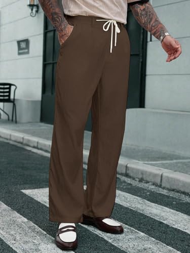 Image of TOPLOT Men's Casual Pant || Trouser for Men || Straight Leg Pant for Man (5267)