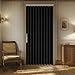 AJAZZ 100% Blackout Magnetic Door Curtain Accordion Doors Interior Closet Door Curtain Invisible Applicable Bedroom Room Living Room Doorway (Black 42