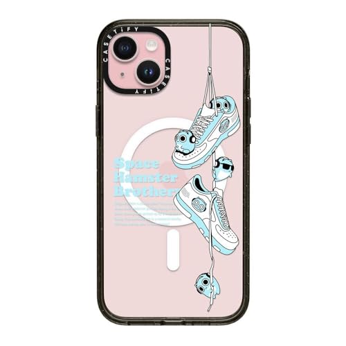 CASETiFY �C���p�N�g iPhone 15 Plus �P�[�X [MagSafe�Ή�/���^ �y��/�ϏՌ�] - SHOES - �N���A �u���b�N