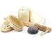 Body Brush from Natural Boar Bristle, for Dry Skin Brushing & Massaging Back Brush to Reduce Cellulite with Loofah Back Scrubber Including Konjack Sponge