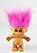 Troll Doll Naked with Pink Hair by Russ 4.5" tall
