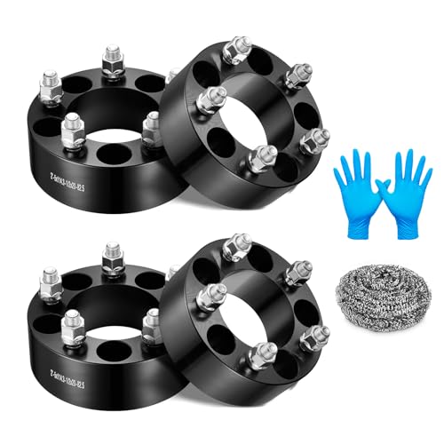 Image of BDFHYK 5x114.3mm Wheel Spacers 2 inch Thickness Compatible with Jeep Cherokee Lincoln Aviator Explorer Ford Edge, Forged 5 Lug Wheel Adapters 1 /2 x 20 mm & 82.5 mm Hub Bore, Set of 4 Not Hubcentric