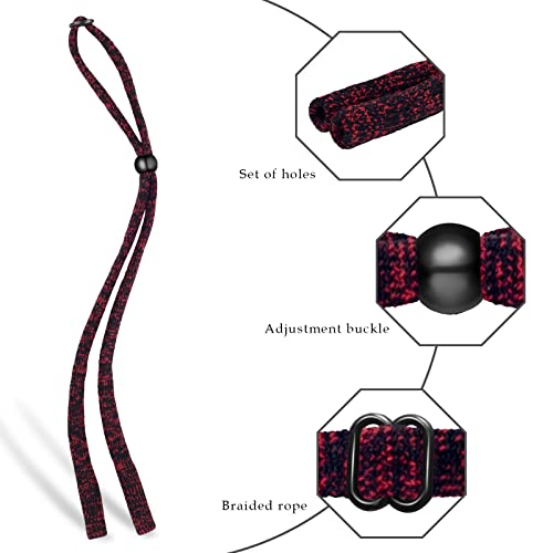 VOOGLASS Glasses Strap(6 PCS) Sports Eyeglass Strap,Adjustable Sunglasses Lanyard Neck Holders Cord Retainer for Men Women