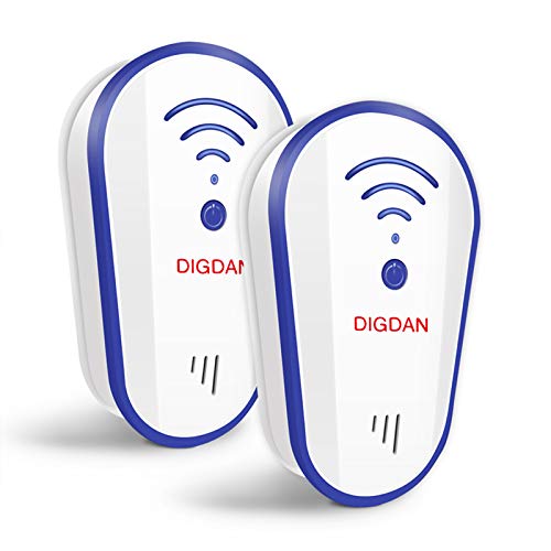 [2020 Actualizado] Repelente ultrasónico, DANGZW Plug In Pest Control Electrónico para Mosquitos, Cucarachas, Rociadores, Roedores, Ultrasónico Ratones 100% Inofensivo para Mascota y Humano (2 Piezas)