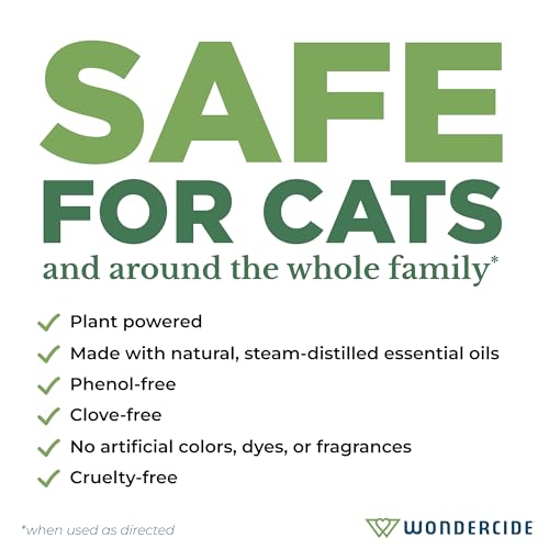 Wondercide - Flea and Tick Cat Collar - Flea, Tick, and Mosquito Repellent, Prevention for Cats - with Natural Essential Oils - Pet and Family Safe - Up to 4 Months Protection