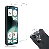 💎【Modello Compatibile】: 2 x Vetro Temperato & 2 x Pellicola Fotocamera. Progettato specificamente per essere compatibile con Nothing Phone (3a) Lite, può fornire la massima protezione per l'obiettivo e lo schermo del telefono senza influire sull'uso della custodia del telefono.