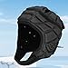 CHICIRIS Football Helmet, Rugby Padded Headgear for Youth EVA Sponge Adjustable Soft Shell Flag Football Helmet Headguard for Soccer Sports (S)