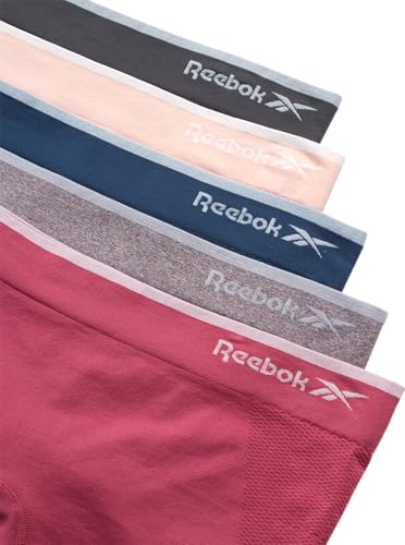 Image of Reebok Womens Boyshorts - 5 Pack Performance Seamless Underwear, 3 inch Inseam