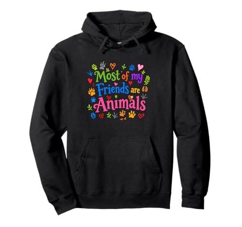 Most Of My Friends Are Animals Funny Animal Lover �p�[�J�[