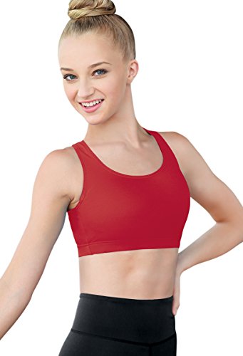 Balera Racerback Bra Girls for Dance Top High Support Red Child Large