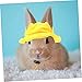 Abaodam Pet Costume Accessory Small Mini Animal Bunny Hat Yellow Pet Hat for Party