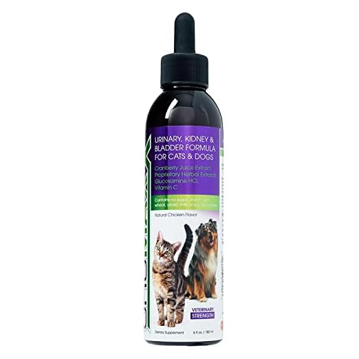 UroMAXX, Cat & Dog Urinary Tract Infection Treatment, Bladder & Kidney Support for Dogs and Cats, Powerful yet Gentle Pet Care, With Liquid Cranberry & Glucosamine, Chicken Flavor, 6 oz Bottle, 1 Pack