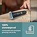 Philips Norelco Body Groomer 7000 Series, Waterproof Men's Full Body Groomer with Travel Case, Triple Protect Shave System & Body Hair Trimmer with Contour-Following 2D Flexing Head, BG7490/50