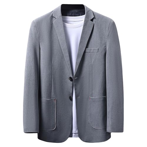 Blazer léger pour homme qui ne froisse pas veste droite en tricot confort