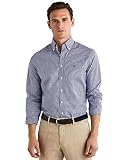 combinar camisa azul electrico hombre Estilo informal Hackett London Essential Gingham Camisa, Blanco y Azul Marino, L para Hombre