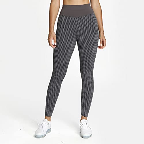 Aoxjox Women's Scrunch Butt Lift High Waist Yoga Pants Tummy Control Ruched Workout Leggings Textured Booty Tights (Black Grey, Medium) #TOP20