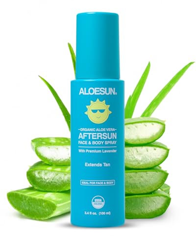 ALOESUN After Sun Face and Body Spray | Non Sticky