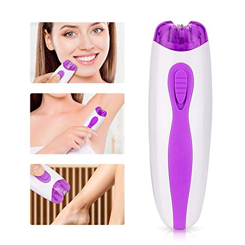 KEBEIER Mini Electric Epilator, Women's AAA Battery Powered Cordless Hair Remover For Lip, Chin, Knees, Cheeks, Toes, Bikini, Underarms, Lady Full Body Hair Shaver