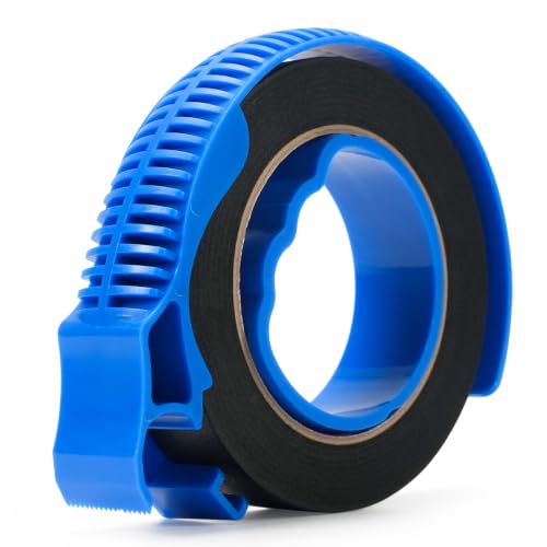 Image of Adhes Black Masking Tape Painter Tape Dispenser 25mm x 50m