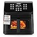 COSORI Airfryer, Heißluftfritteuse 6,2L mit Sichtfenster und Shake Reminder, 12-in-1 Heissluftfritteuse, Fritteuse 85 Prozent weniger Fett, 50 Rezepte, 55 Prozent energiesparend, einfache Reinigung