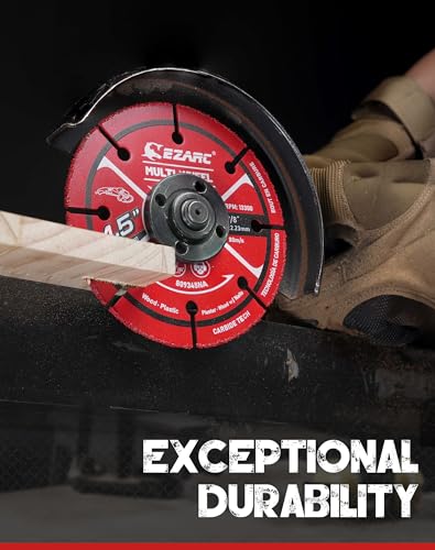 EZARC Carbide Multi-Wheel 3 Inch Cut Off Wheels for Wood, Plaster, Plastics, 2PCS 3" Cutting Wheels for Angle Grinder Cutting Disc with 3/8" Arbor