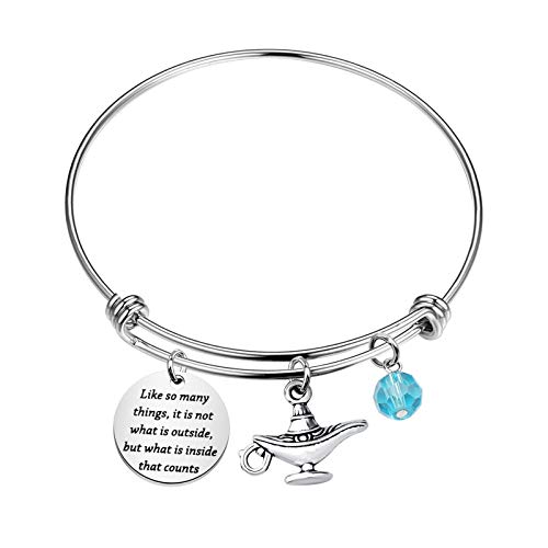 UJIMS Princess Movie Inspired Gifts Magic Charm Lamp Bracelet Cartoon Movie Jewelry