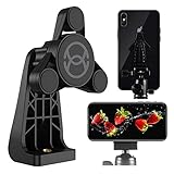 ORASANT Strong Magnetic Tripod Mount Fit for iPhone and iPad, Vertical and Horizontal Allowed Rotatable Tiltable Anti-Wobble iPhone Tripod Mount, 1 Sec Single Hand Easy Operate Phone Holder for Tripod