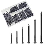 Wensilon Black High Strength Nails Kit, Hanging Nails Kit, Wall Nails Kit, Wood Nails Kit, Long Nails Kit
