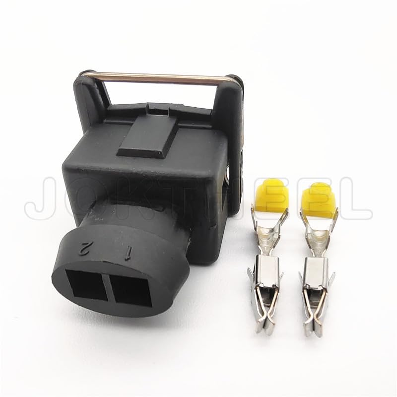 Wiring Connecting Terminals 1-20 Sets 3.5mm 2 pin EV1 Plug Female Fuel Injector Waterproof Connector Ignition Coil Plug 287 013 003 287013003 827551-3 - (Color: Female Set, Package: 20 Sets)