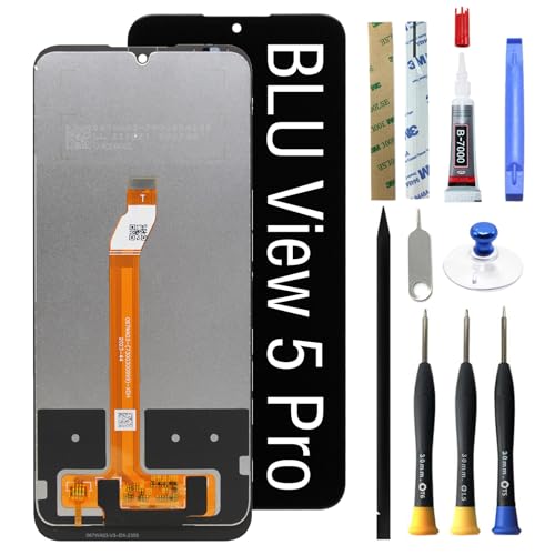 SOINEED Digitizer LCD Display Touch Screen Glass Panel Assembly Replacement for BLU View 5 Pro LCD Screen B170D 6.75