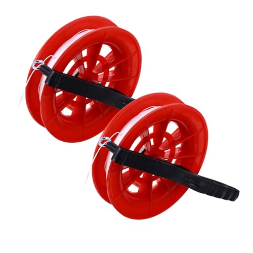 YARNOW 2Pcs Kite Winder Winding Grip Wheel with Winder for Easy Control for Adults Flying Kites