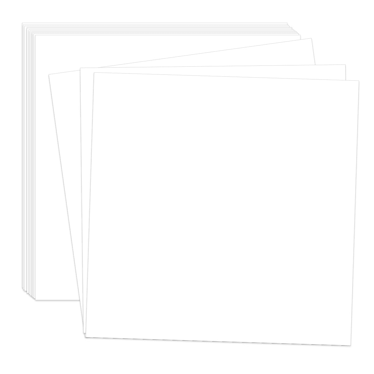 White Cardstock 12x12inch Scrapbook Paper 30 Sheet 85lb / 230gsm Thick Craft Papers Card Stock for Scrapbooking, Home, School, Office, Craft Painting