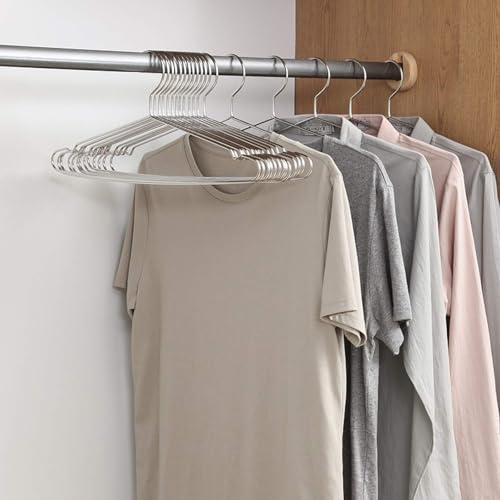 Tosnail 50 Pack Stainless Steel Strong Wire Metal Hangers Heavy Duty Clothes Hangers - 16.5"/42cm by Tosnail - Image 7