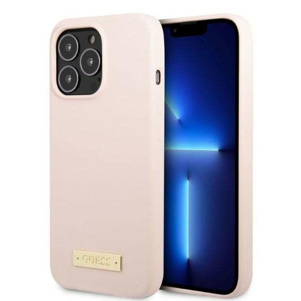 Guess GUHMP13LSPLP Coque Rigide en Silicone pour iPhone 13 P