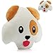 Tbaobei-Baby Cojín de Silla 12" El Perro Lindo hinchada de la Almohadilla Suave Emoticon Juguetes Divertidos Relleno Amortiguador Muñeca Regalos Resto Pillowr de Apoyo Almohadas Cojines