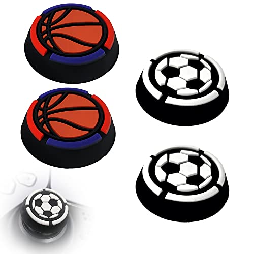 MatoSan® 3D Juego de 4 Tapas de Agarre para Xbox One Series Nintendo Switch Pro Playstation 5 Accesorios para Controlador PS4 PS5 Accesorios para Mando de PS5 Accesorios para Mando de PS4 Joystick Cover